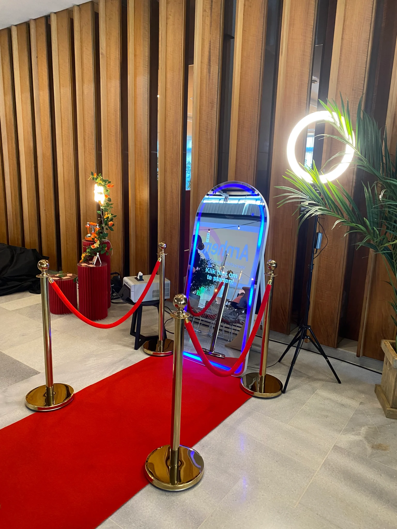 Zakelijk event Arnem vier t met de Magic Mirror van Papri Photobooths