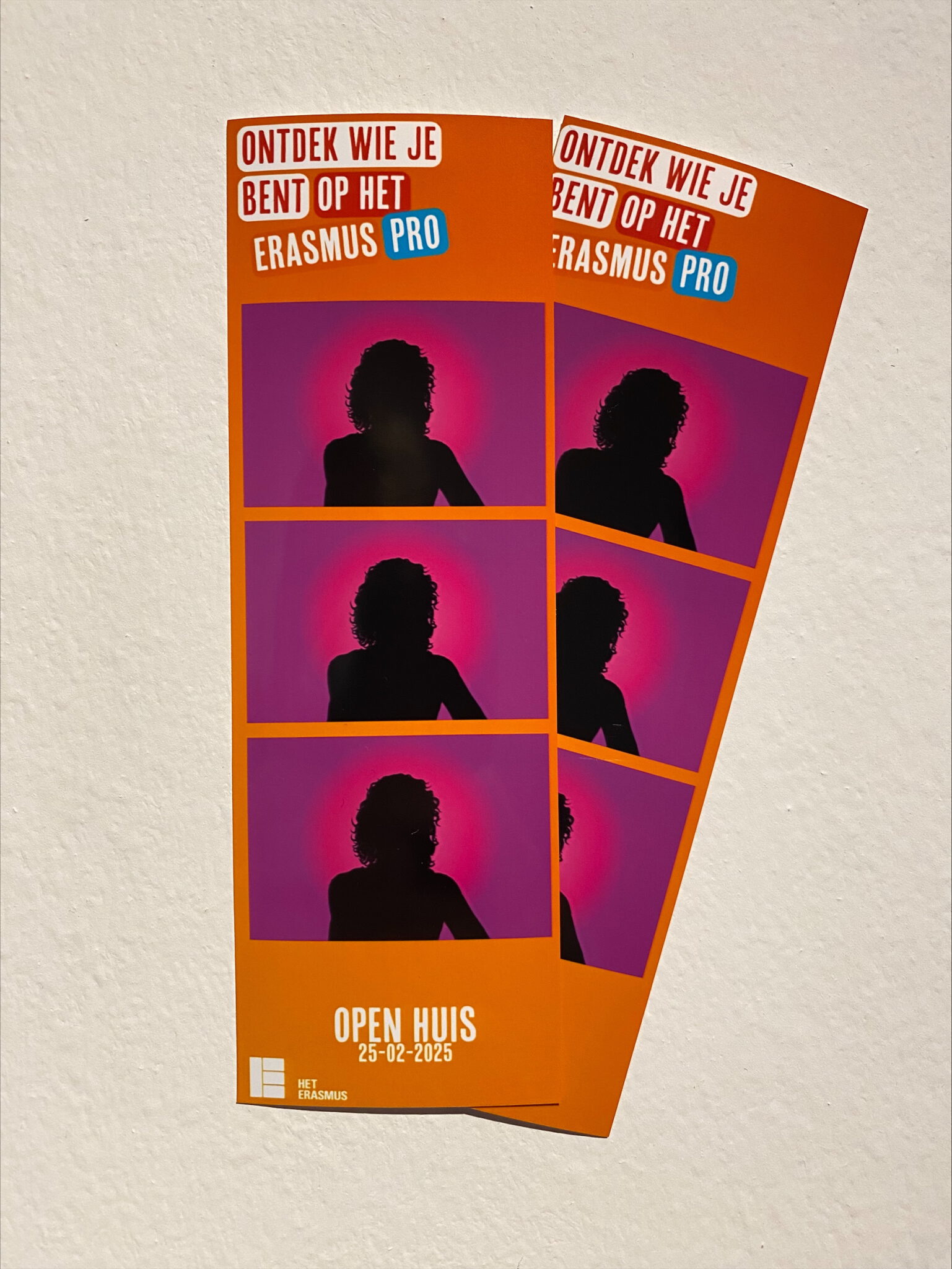 Fotostrip ontwerpje voor Het Erasmus in Almelo